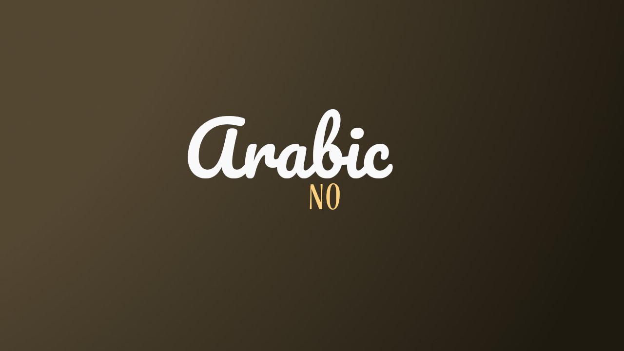 How To Say No In Arabic