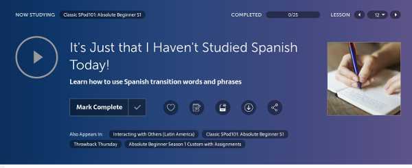 SpanishPod101 Audio Lesson Review